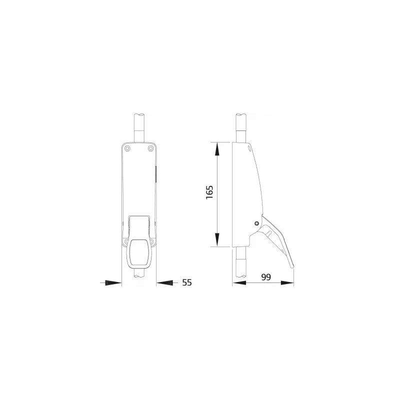 Bricard 372 2-point emergency lock