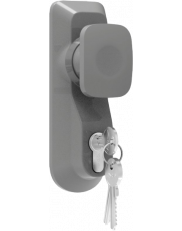 Outside module with rotating knob for Bricard panic locks