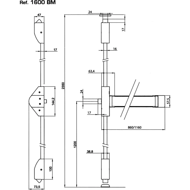 Antipanic Vachette 1600 Alpha