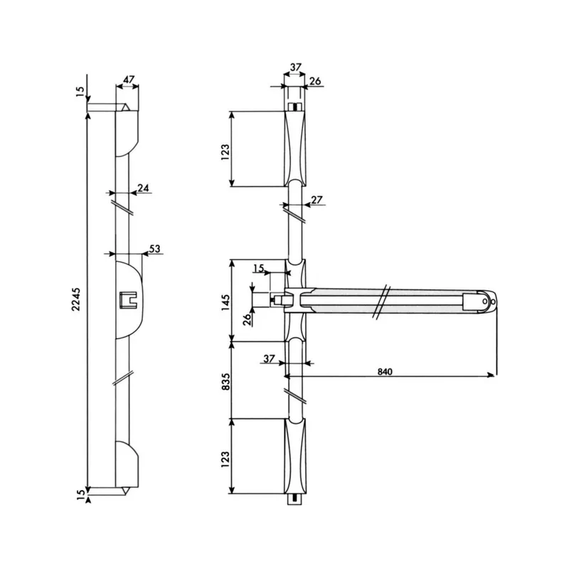 ISEO Push Idea panic lock