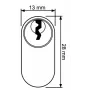 Oval cylinder 55 mm CISA