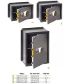 Mottura "Personal" wall safe with key and combination