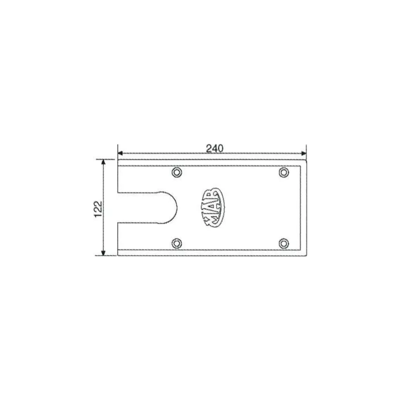 Plaque de recouvrement pour MAB 7100