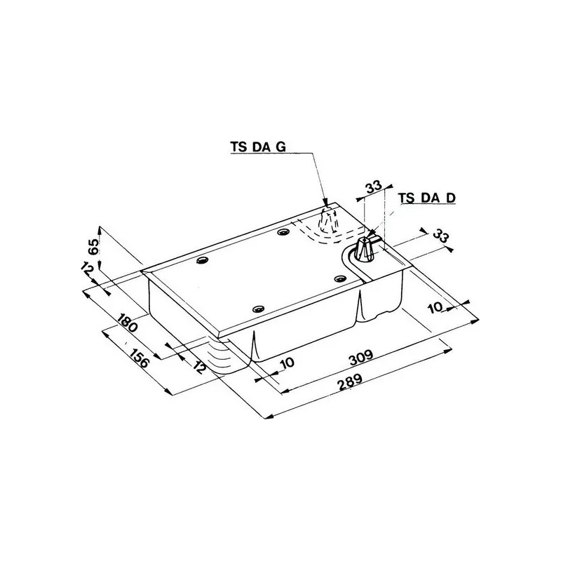 SEVAX TSDA Floor door closer