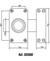Verrou double entrée JPM Vega à cylindre Keso 4000S Omega