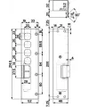 Gâche électrique pour Mottura 20.517/537 et  30.416/436/437