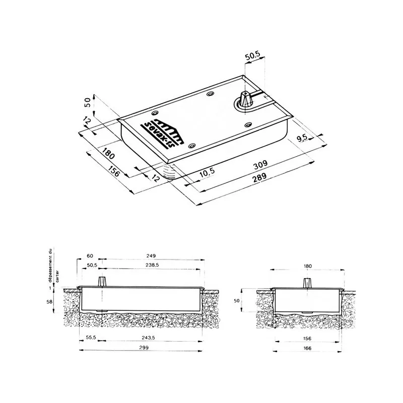 SEVAX TSP floor door closer