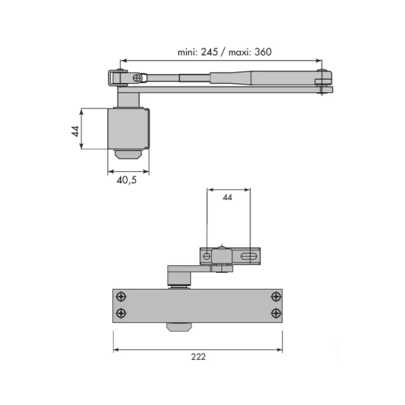 Heracles HR150 door closer