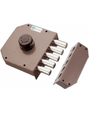 Serrure Mottura 30.631, 3 points, à bouton, à cylindre C28+