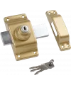 Bricard double entries latch with Bloctout cylinder