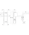 Fichet Robust aileron + crutch handle set