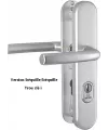 Door security handle set Bricard Osmose 250x50mm
