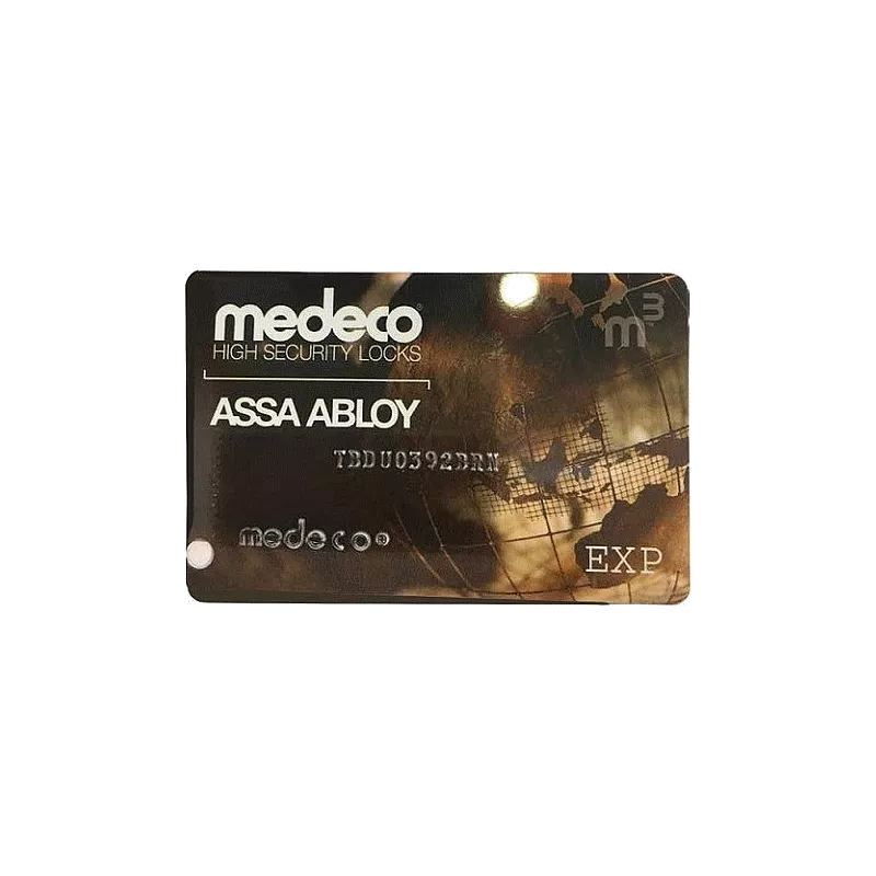 Medeco reproduction card Medeco reproduction card