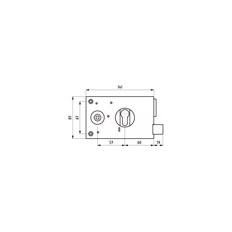 Coffre horizontal pour grille - Devismes
