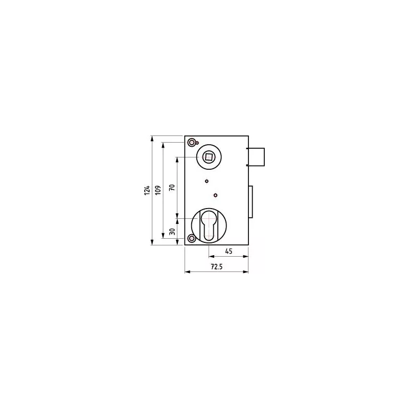Coffre vertical pour grille - Devismes