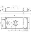 Serrure horizontale en applique - Devismes