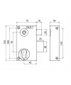 Serrure verticale en applique - Devismes