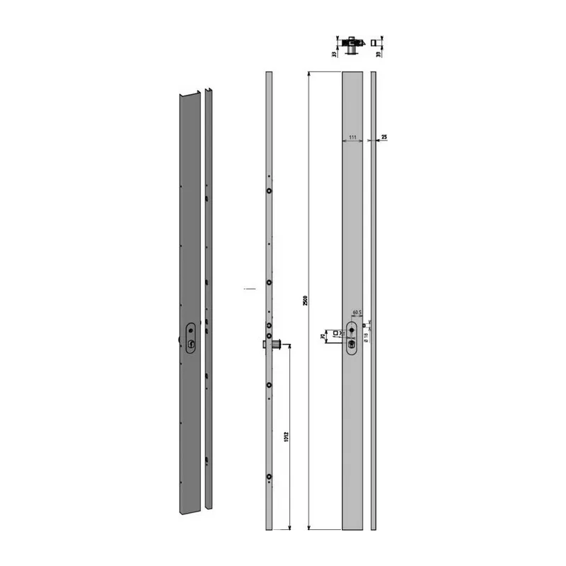 Serrure applique DEVISMES 11816