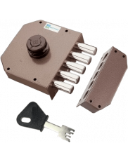 Mottura 631 lock, 3 points with button and Frontale key