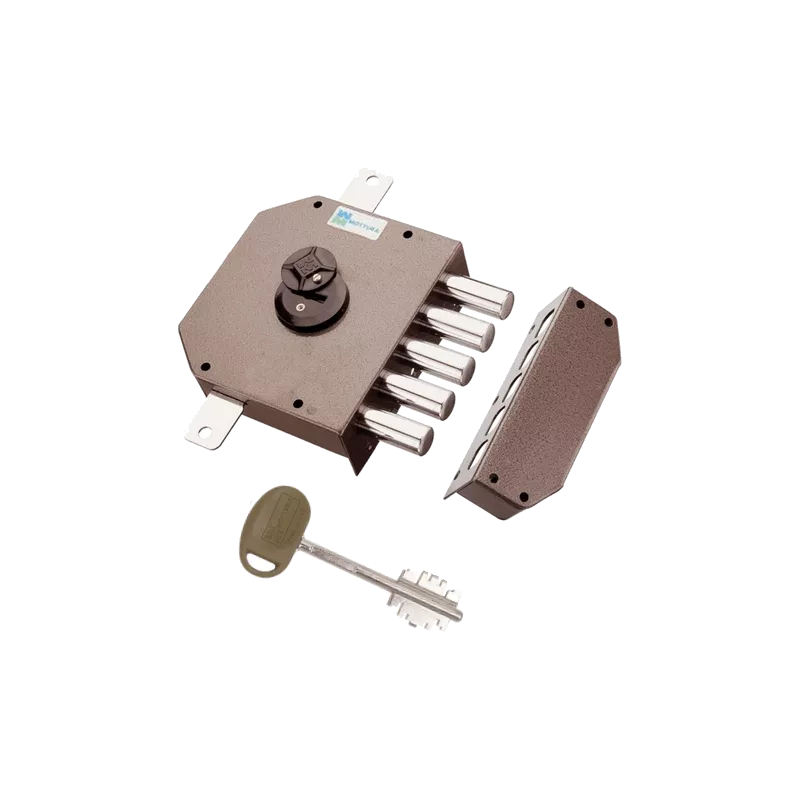 Mottura 520 lock, 3 points without latch bolt, double but keys