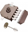Mottura 520 lock, 3 points without latch bolt, double but keys