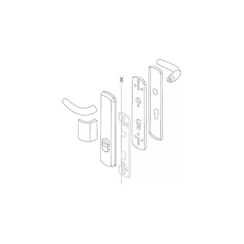 Extension plate for SALOME and ELFE safety set