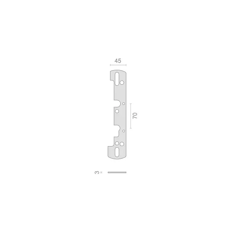 Extension plate for SALOME and ELFE safety set