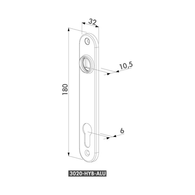 Plaques de propreté pour serrures Locinox