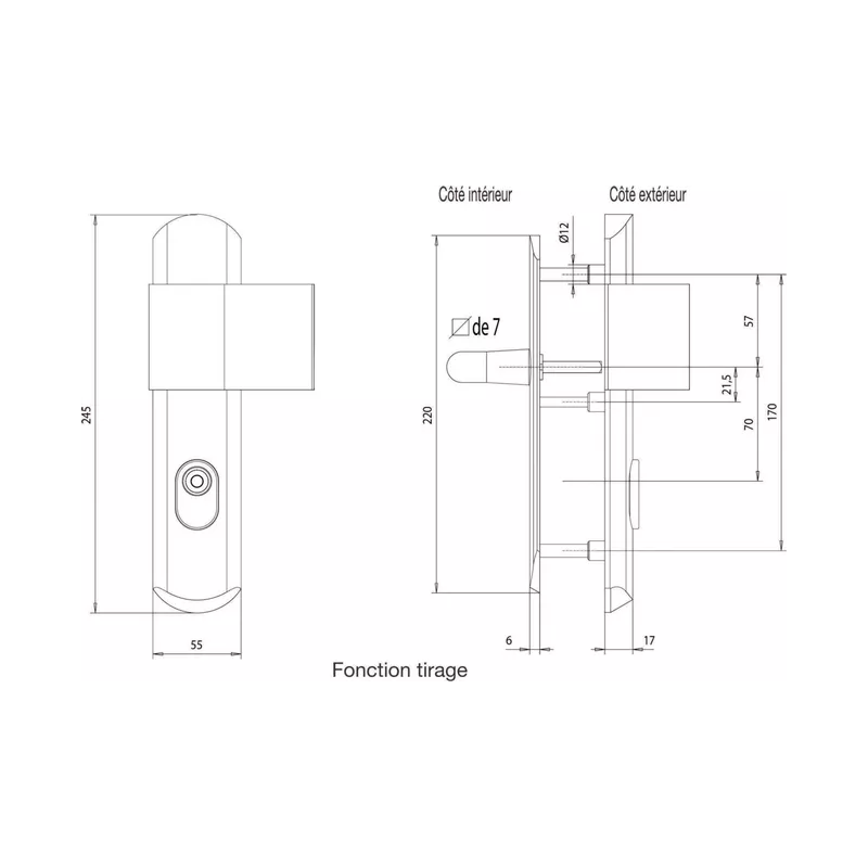 Ensemble Vachette Florence 2 pour cylindre Axi'Home