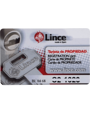 Ownership card for LINCE cylinders