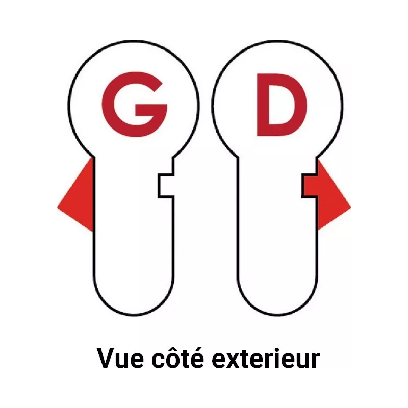 Cylindre HXR A2P1 pour serrure Héraclès Sésame 1