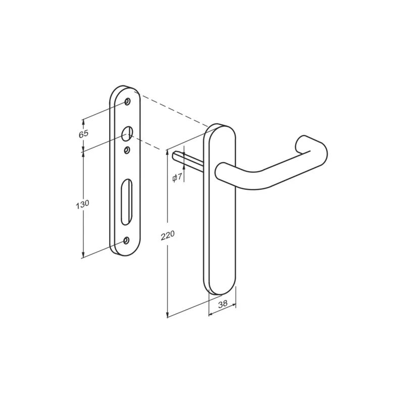 BEBOP handle + plate set