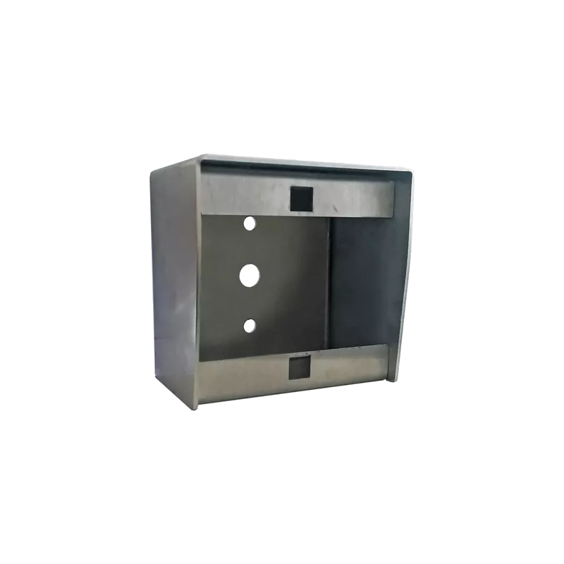 Squared box for push button plate Squared box for push button plate