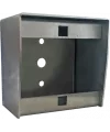 Squared box for push button plate Squared box for push button plate