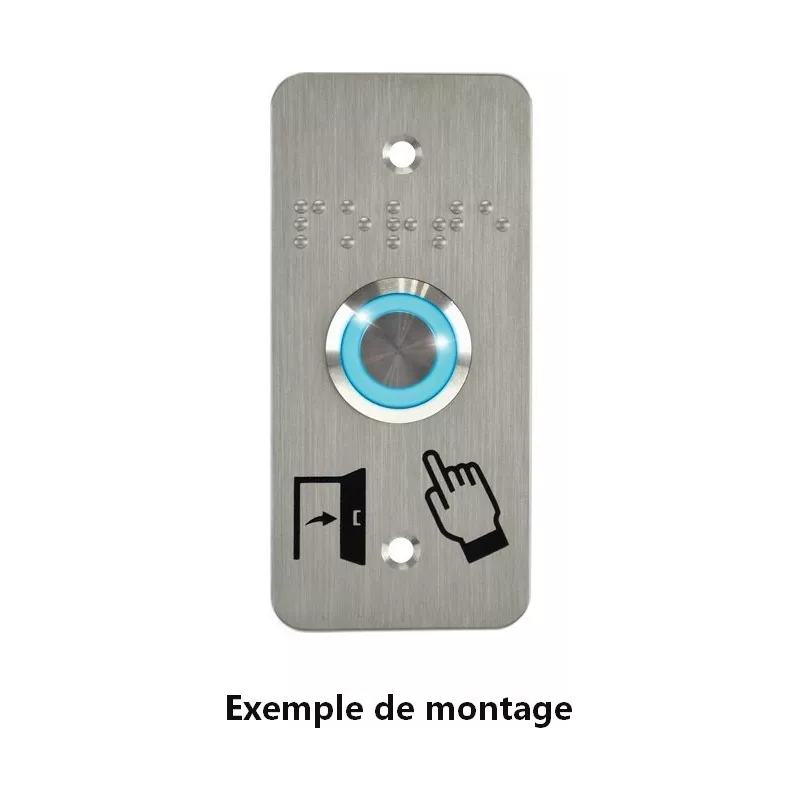 Bouton poussoir Inox Contact N0/NF