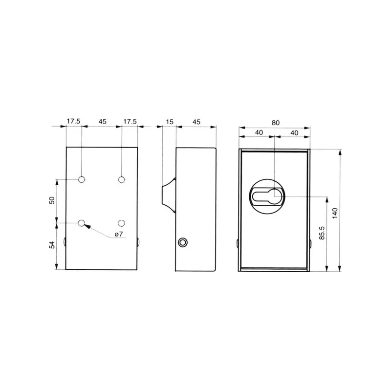 Boîte à clés à cylindre Thirard