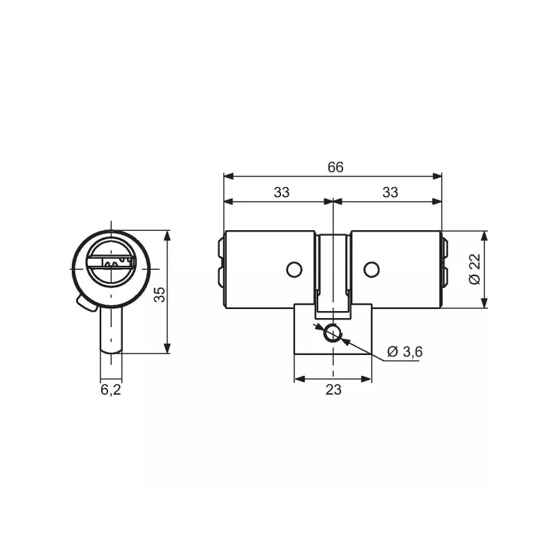 Mul-T-Lock Interactive+ cylinder set for JPM-KESO 3-point lock