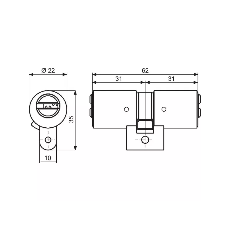 Mult-t-lock Interactive+ swiss profile cylinder