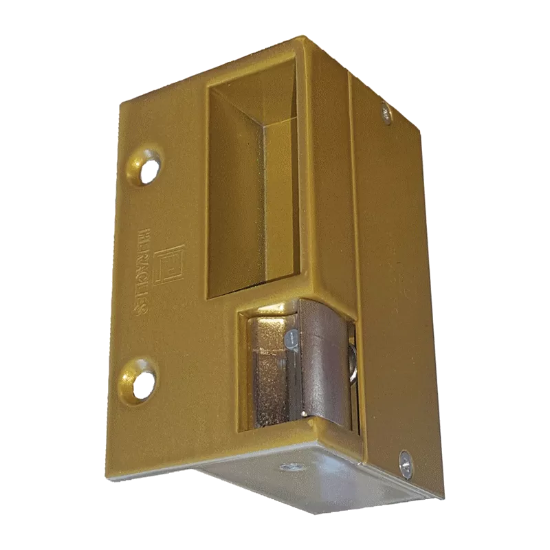 Heracles golden electric strike 90 mm for horizontal locks Heracles golden electric strike 90 mm for horizontal locks