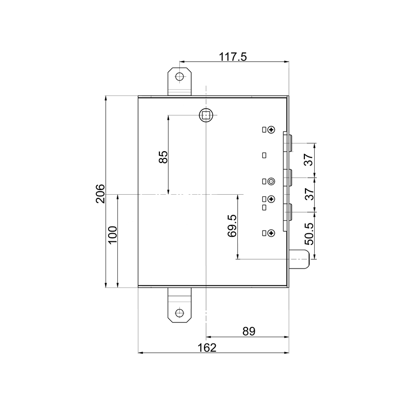 Mottura 89R571GD/S9 lock for GARDESA armoured door