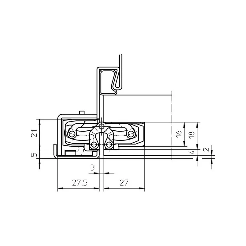 TECTUS TE240 3D hinge