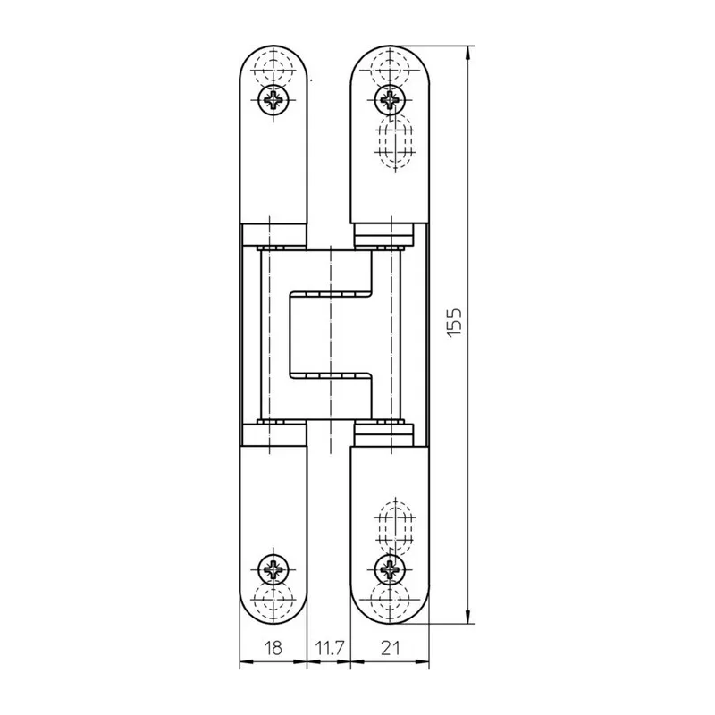 TECTUS TE240 3D hinge