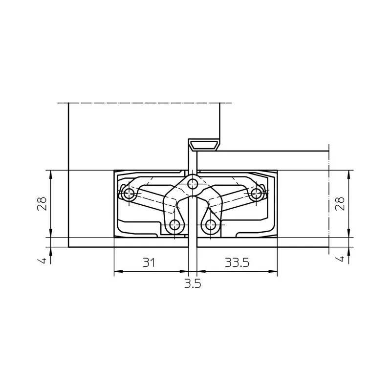 TECTUS TE340 3D hinge