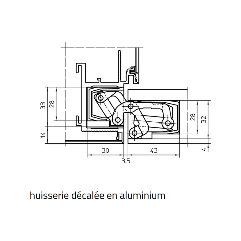 Paumelle TECTUS TE541 3D FVZ