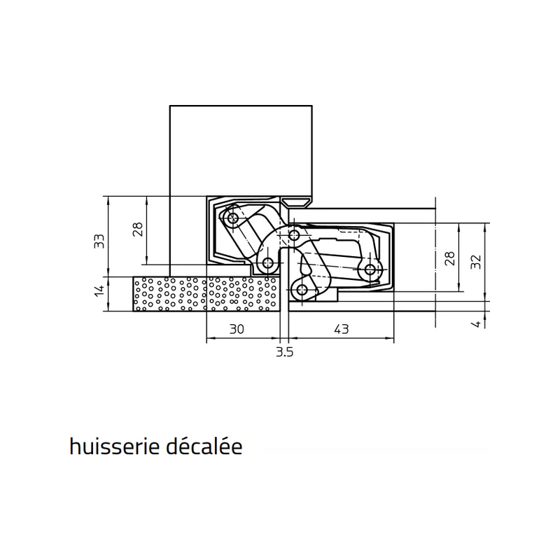 TECTUS TE541 3D FVZ hinge