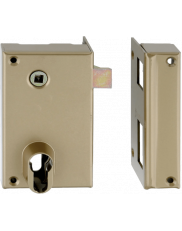 Vertical 1-point mortice lock without cylinder
