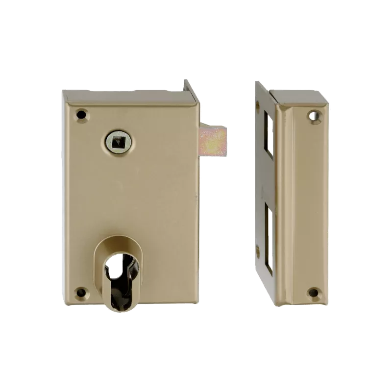 Serrure verticale 1 point applique à fouillot sans cylindre