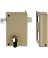 Vertical 1-point mortice lock with pull lever without cylinder