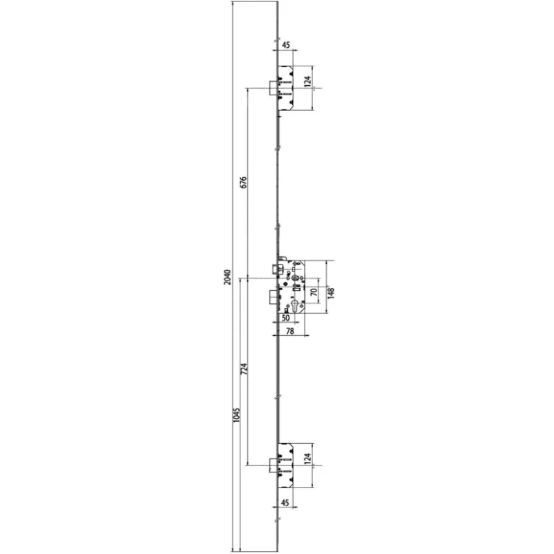 3-point lock to Vachette 5000 A2P1