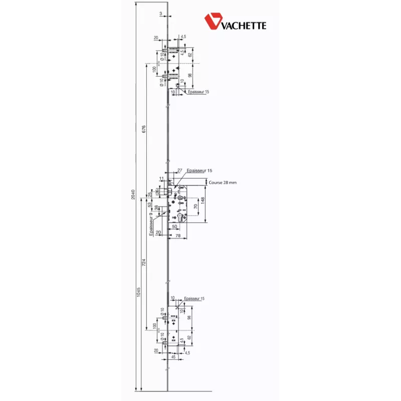 5-point lock to Vachette 5900 a2p1